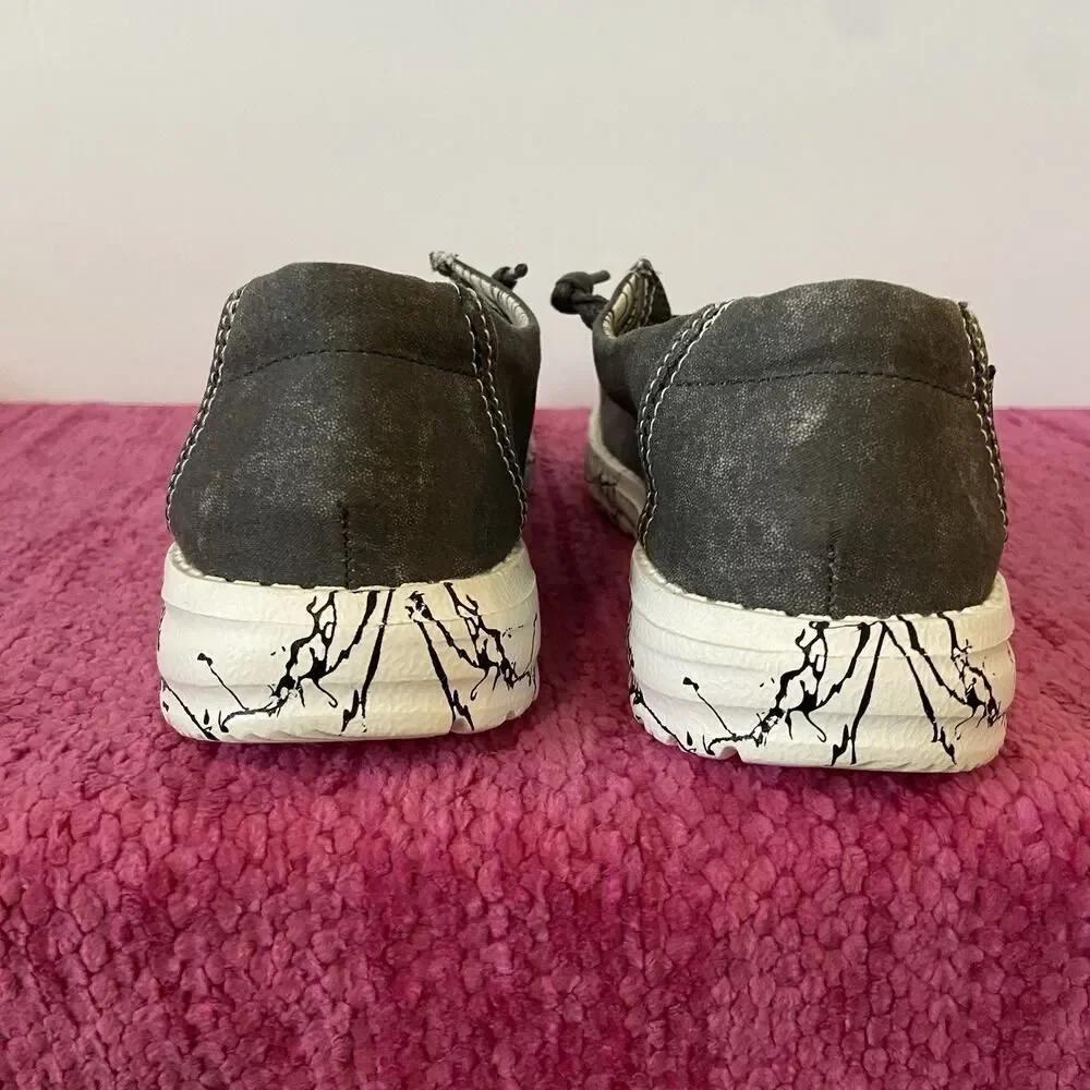 NEW Hey Dude Wendy Slip On Lightweight Loafers Sneakers Moonwash Size 6